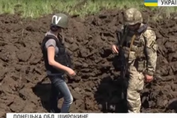 Позиции ВСУ в Широкино обстреляны снарядами 152 мм (ВИДЕО)