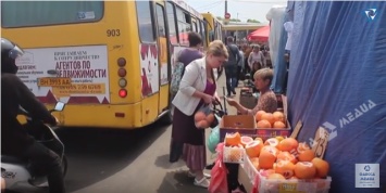 Проблемы одесского «Привоза»: смешались в кучу кони, люди (видео)