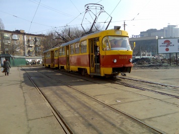 В Киеве ограничили движение трамваев