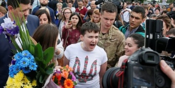 Опубликовано видео выступления Савченко в аэропорту Борисполя