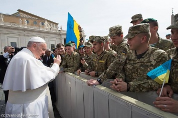 Украинских военных благословил Папа Римский