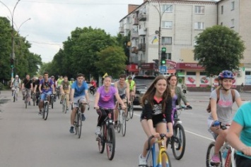 Велодень в Павлограде: впервые павлоградцы присоединились к Всеукраинскому велопробегу