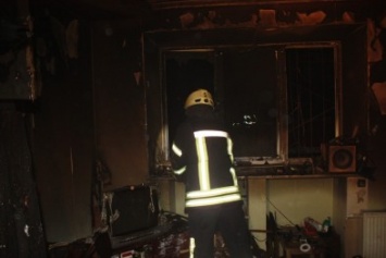 В кировоградской многоэтажке горела квартира