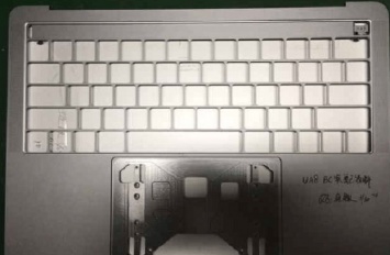 Опубликованы фото корпуса клавиатуры обновленного MacBook Pro