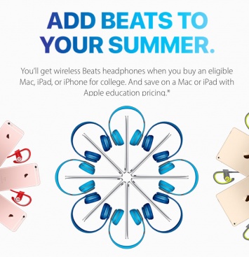 Apple запустила акцию Back To School: купи Mac и получи в подарок наушники Beats за 24 000 рублей