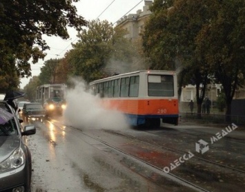 Одесские трамваи изменили маршруты из-за дождя
