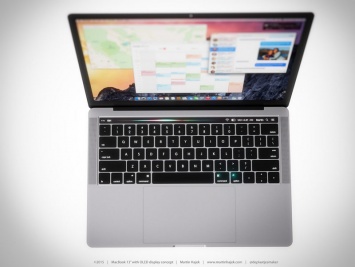 Впечатляющий концепт нового MacBook Pro с OLED-панелью, огромным тачпадом и портами USB-C