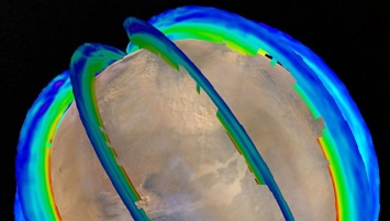 Ученые: Составлена первая карта пылевых бурь на Марсе