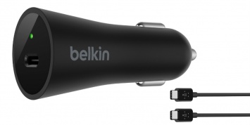 Автомобильное зарядное устройство с разъемом USB-C презентовано компанией Belkin