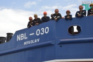 Судостроительный завод «НИБУЛОН» спустил на воду второе судно для перевозки грузов по Южному Бугу