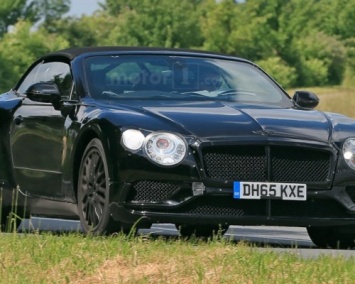 Кабриолет рестайлингового Bentley Continental GT попался фотошпионам