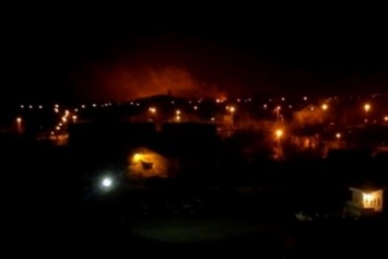 Жесткая ночь в Макеевке: канонада и виден пожар