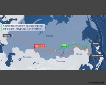 Россия увеличит на 30% пропускную способность БАМа из-за роста перевалки грузов на Дальнем Востоке