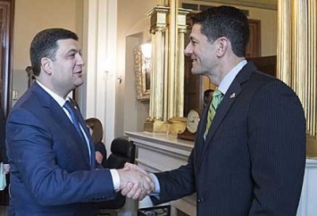 В.Гройсман обсудил со спикером Конгресса США борьбу с коррупцией и события на Донбассе