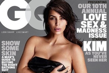 Ким Кардашьян впервые снялась в обнаженной фотосессии для GQ