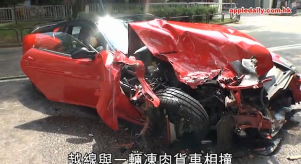 В Гонконге разбили Ferrari 599 GTB