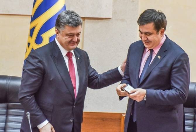 Президент Украины поблагодарил Саакашвили за первые шаги на посту губернатора