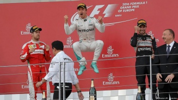 Немецкий гонщик Нико Росберг выиграл первый Гран-при Европы в Баку