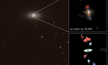 Астрономы обнаружили растущую сверхмассивную черную дыру