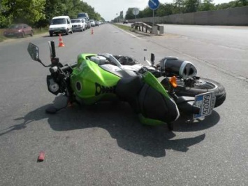В Запорожской области мотоциклист "прорвал" локоть из-за собаки