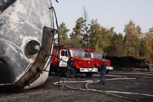 Стала известна причина пожара на нефтебазе под Киевом