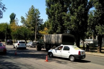 В Одессе на Котовского военные попали в ДТП (ФОТО)