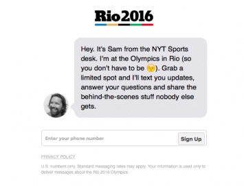 Как медиа освещают Олимпийские игры: интерактивные подкасты, игры и SMS-уведомления