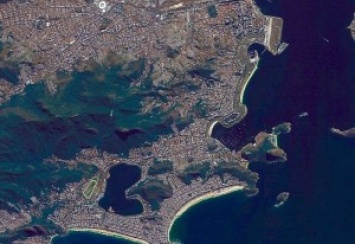 Олимпийское Рио-де-Жанейро: вид из космоса