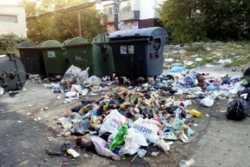 Херсонские коммунальщики отказываются убирать мусор возле контейнеров