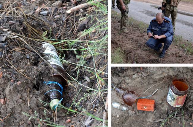 Возле Боровского диверсанты замаскировали взрывчатку под пиво
