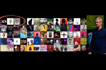 На презентации iPhone 7 Apple показала обложки альбомов Тимати и Басты