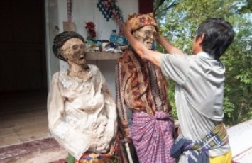 Вот так перемывают кости в Индонезии: каждый год, в августе, тораджи выкапывают своих родственников