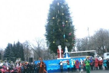 Новый год Павлоград встретит с пластиковой елкой