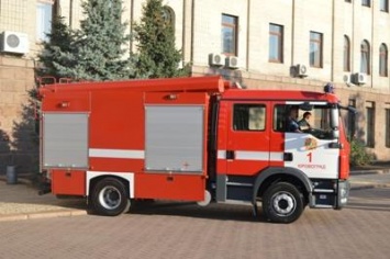 День города в Кропивницком открыл парад пожарно-спасательной техники