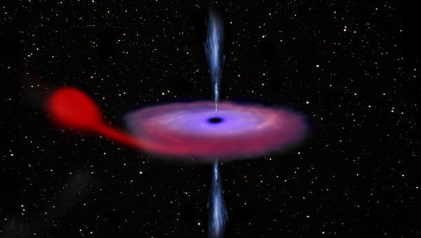 В галактике Млечный путь «проснулась» гигантская черная дыра