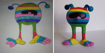 Дизайнер превращает детские рисунки в игрушки