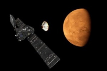 Посадочный модуль миссии ExoMars начал снижение к Марсу