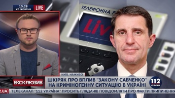 Шкиряк: Вышедшие по "закону "Савченко" уличены в совершении 1210 преступлений