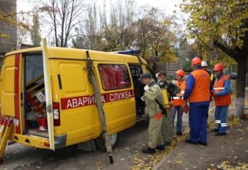 Порыв трубы в Саксаганском районе