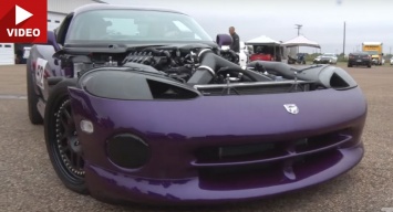 Быстрее только Вейрон: впечатляющий Dodge Viper мощностью 1900 л.с