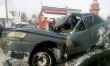 В Башкирии водитель принес в жертву автомобиль ради сохранения жизни пассажиров