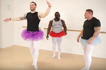 Из тренажерки к станку: Buzzfeed заставил качков танцевать балет