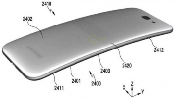 В новом патенте Samsung смартфон сгибается пополам