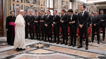 Папа Франциск принял в Ватикане немецкую сборную по футболу