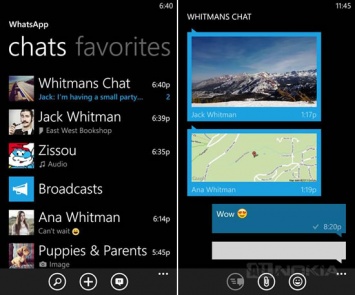 WhatsApp обновился для Windows Phone смартфонов