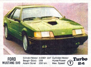 Американская легенда: Ford Mustang SVO с вкладыша Turbo №24