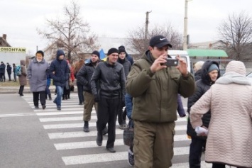 В Павлограде митингующие перекрыли трассу (Видео)