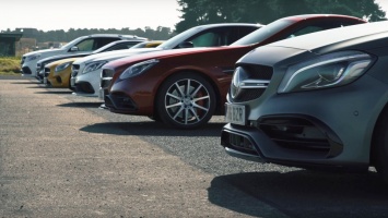 Британцы сравнили в дрэге шесть моделей Mercedes-AMG