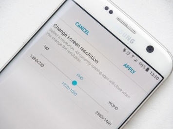 Samsung снизила разрешение экрана флагмана Galaxy S7 до Full HD для экономии заряда батареи