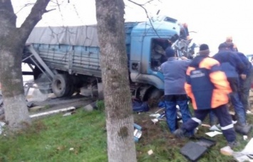 При столкновении двух большегрузов на Кубани погибли два человека